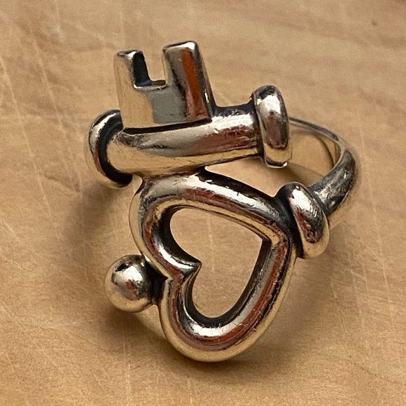 James Avery key to my heart sterling silver ring - Picture 8 of 9